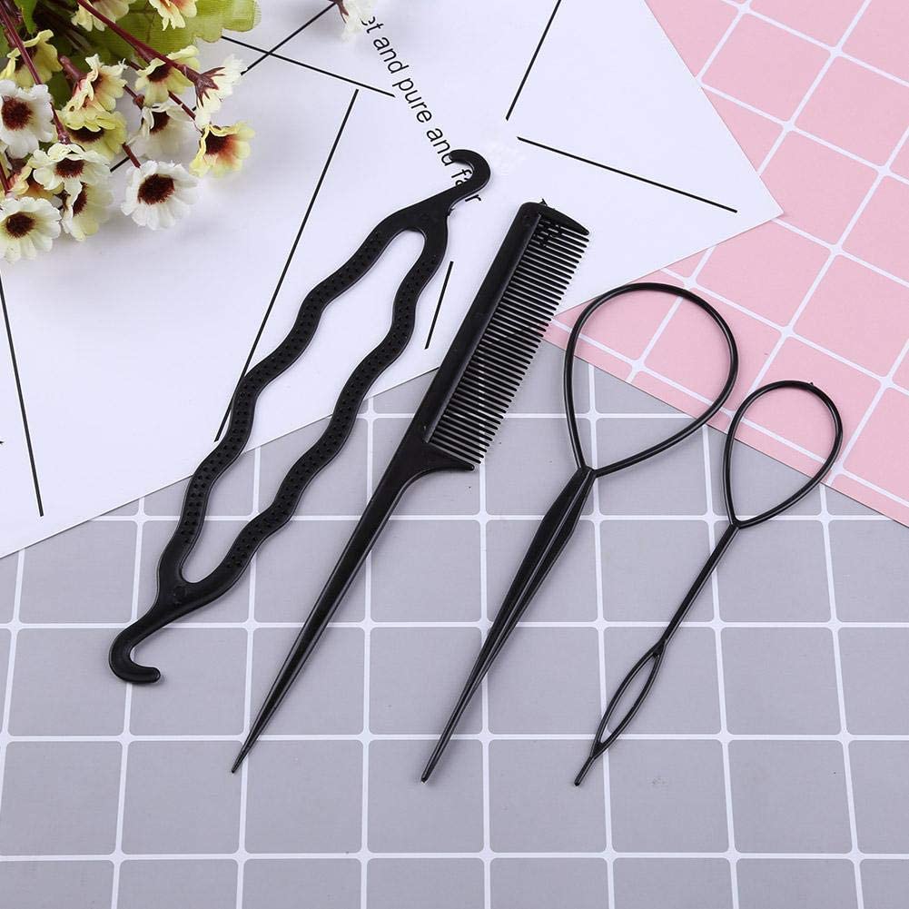Champion Professional Hair Styling Tools Set - Bun Maker & Braiding Combo for Voluminous Hairstyles | Oval Hair Puff Maker & Volumizer | Perfect for Salon, Home Use & Special Occasions
