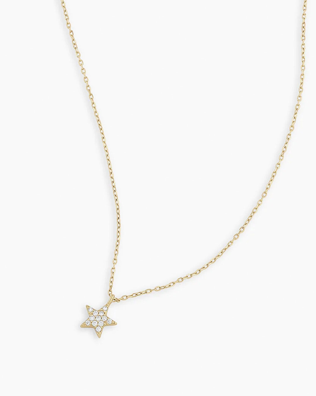 Sparkling Diamond Star Necklace for Women - 14K Gold Plated Elegant Pendant Jewelry - Perfect for Birthday, Anniversary, Valentine's Day Gifts & Everyday Wear