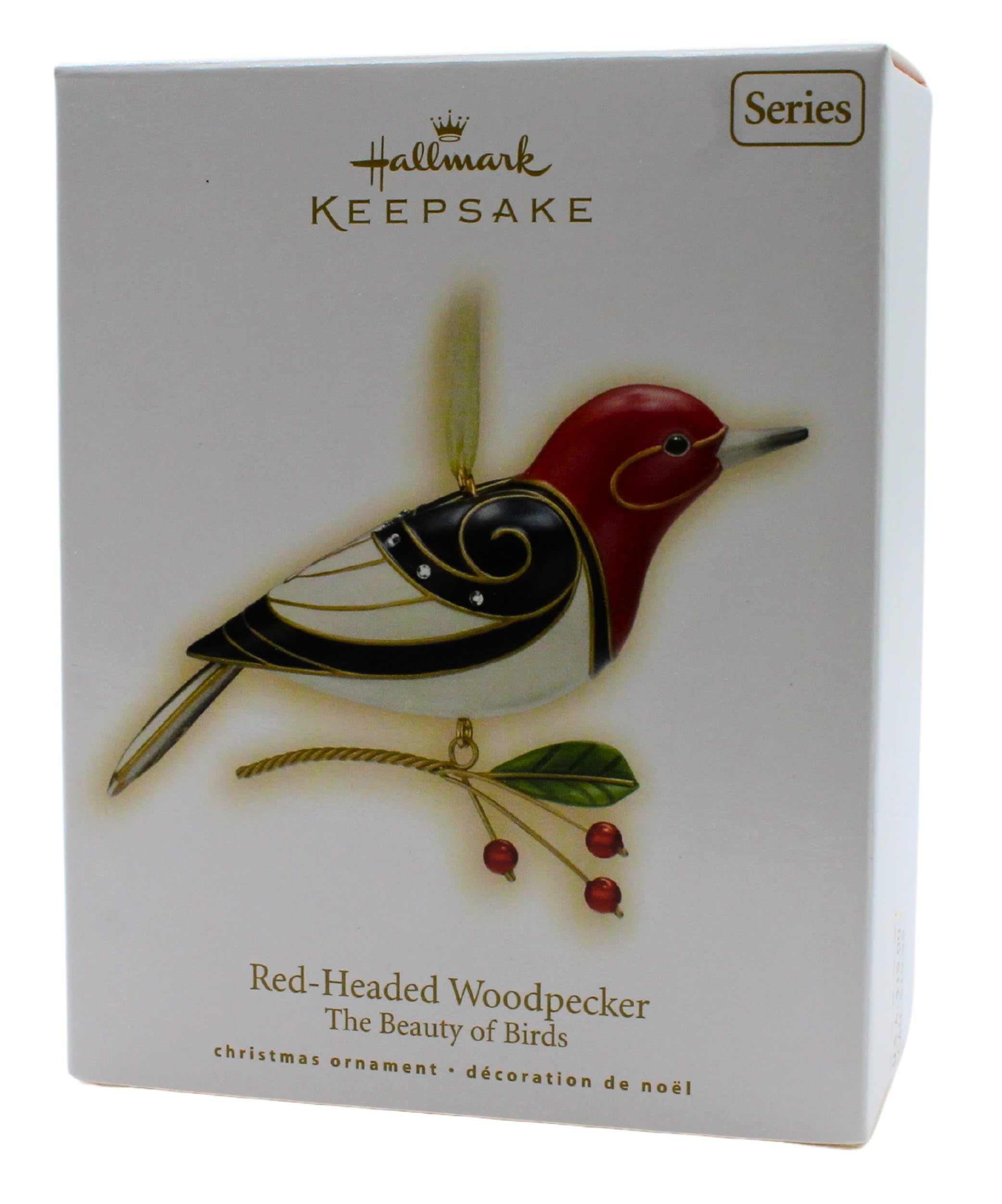 Hallmark 2009 Red-Headed Woodpecker Christmas Ornament - 5th in Collectible Series - Perfect for Tree Decorations & Holiday Gifting