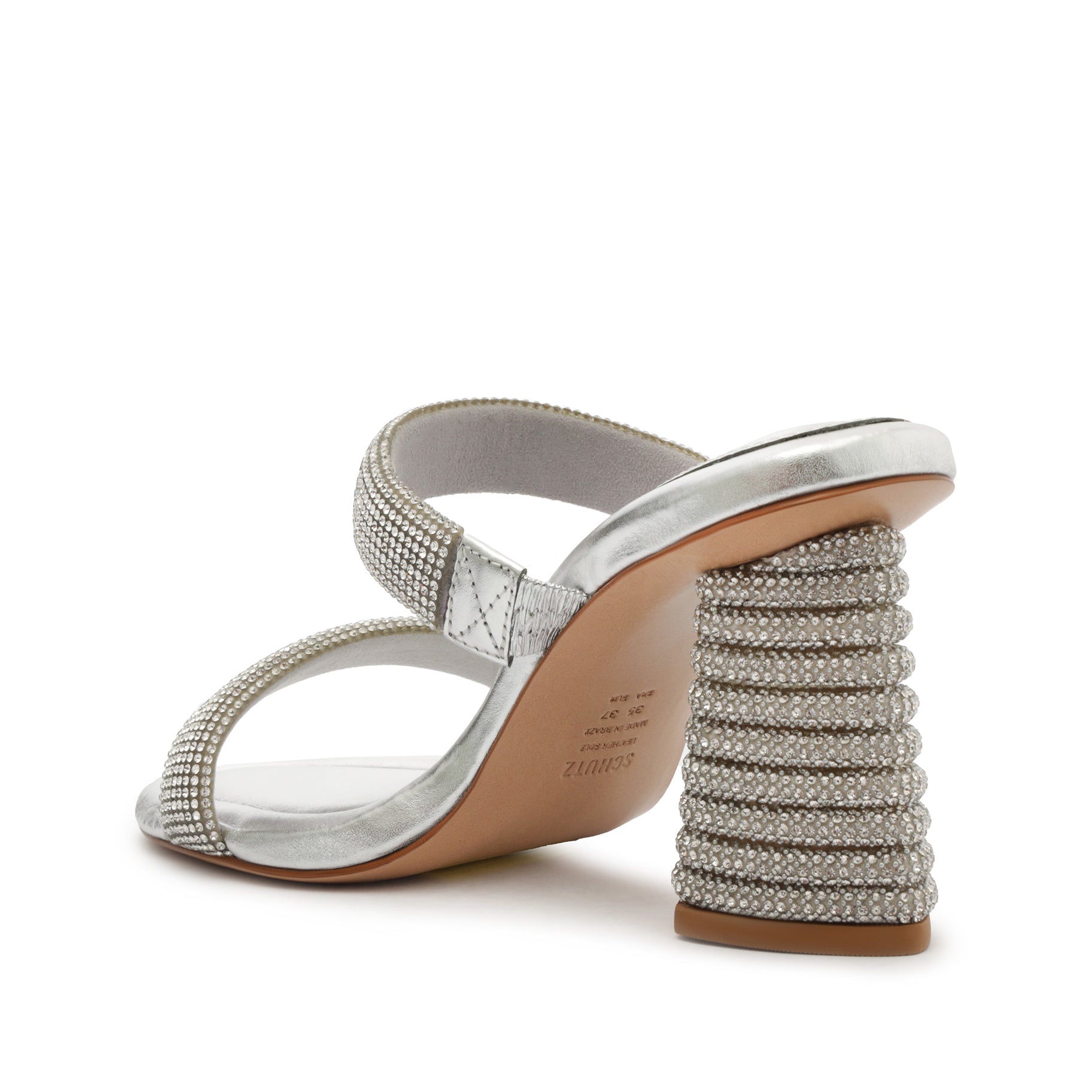 Tully Glam Metallic Nappa Leather Sandals for Women - Comfortable Summer Dressy Heels - Perfect for Weddings, Parties & Night Out