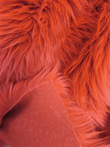 UV Reactive Solid Shaggy Faux Fur Fabric by The Yard - DIY Coats, Costumes, Scarves & Fashion Accessories (Turquoise) | Perfect for Rave Outfits, Cosplay & Home Decor