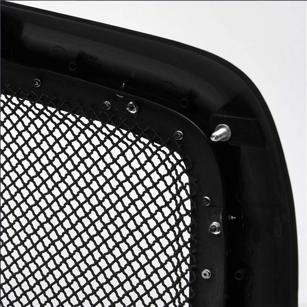 Black Steel Mesh Front Bumper Grille with Rivet Bolts for 2002-2005 Ram 1500 - Heavy Duty Protection & Custom Style Upgrade for Trucks