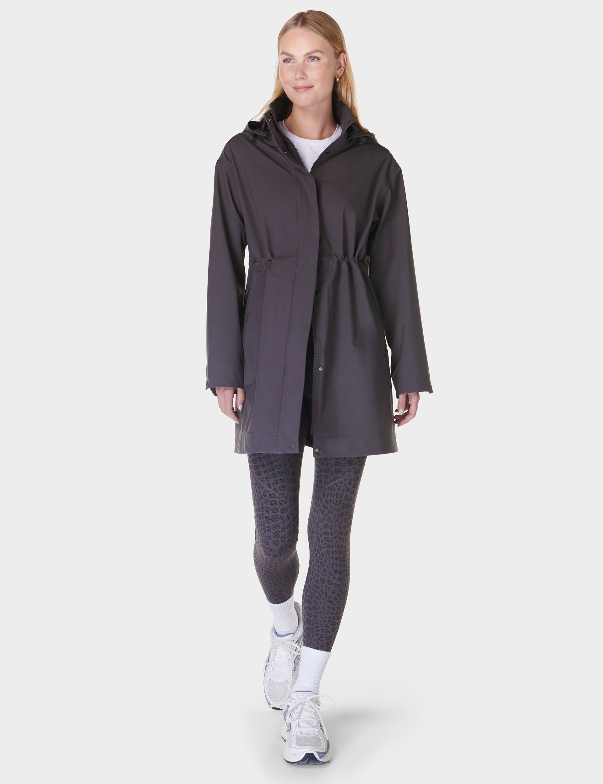 Waterproof Parka Jacket for Men & Women - Urban Grey Outdoor Raincoat for Hiking, Camping & Daily Wear