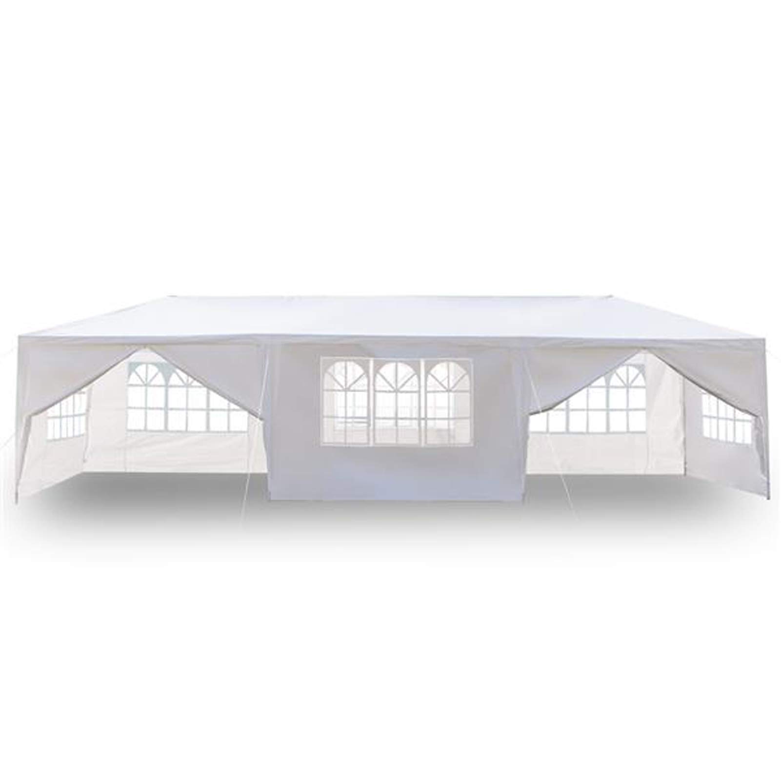 10'x30' Heavy Duty Waterproof Party Tent - 8 Removable Sidewalls & 2 Doorways - Outdoor Wedding Canopy, Camping Gazebo, Beach Sun Shelter, Portable Carport for Events, Picnics, and Backyard Gatherings
