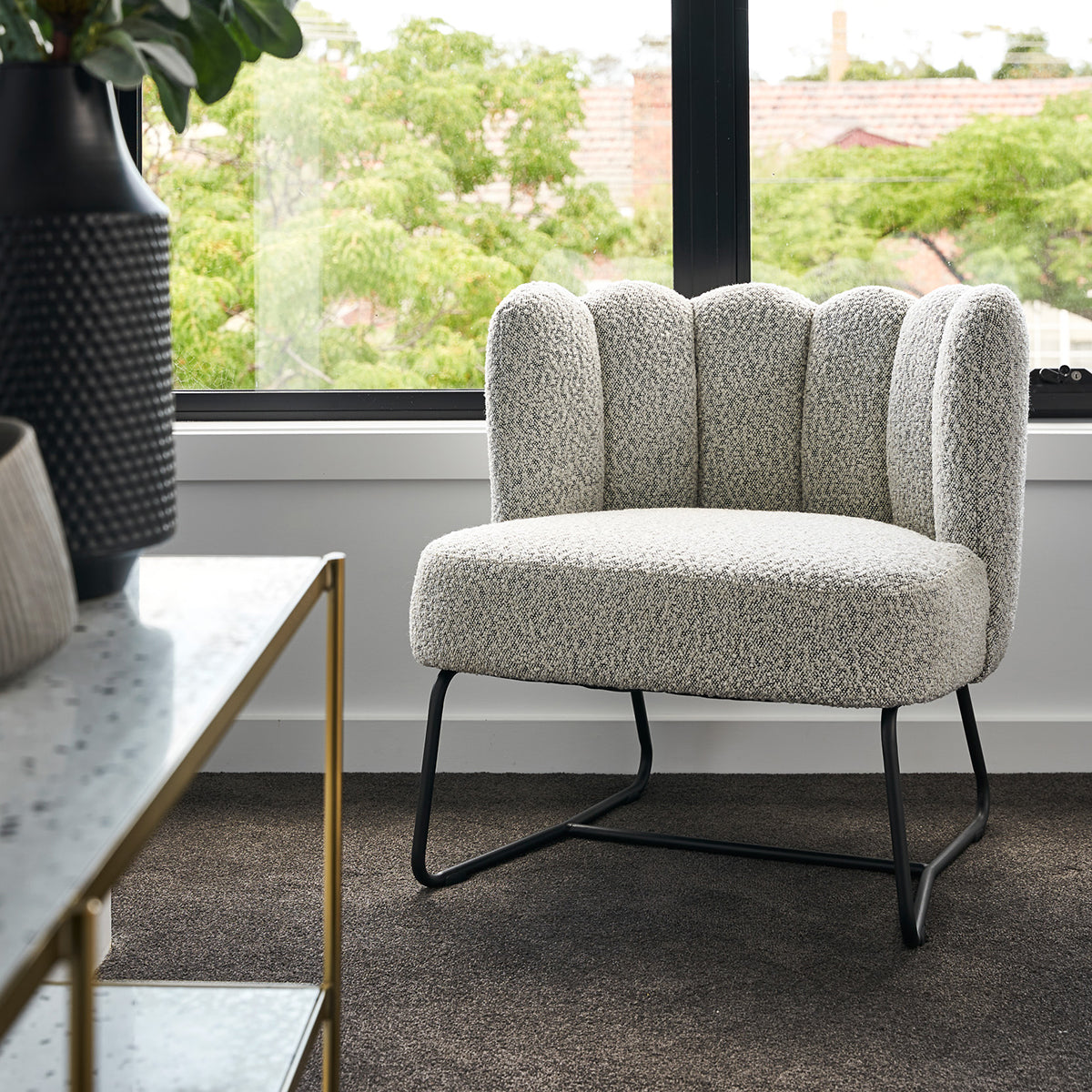 Darling Occasional Chair - Stylish Accent Chair for Living Room, Bedroom & Office - Perfect Small Space Seating for Reading Nook, Guest Room or Entryway