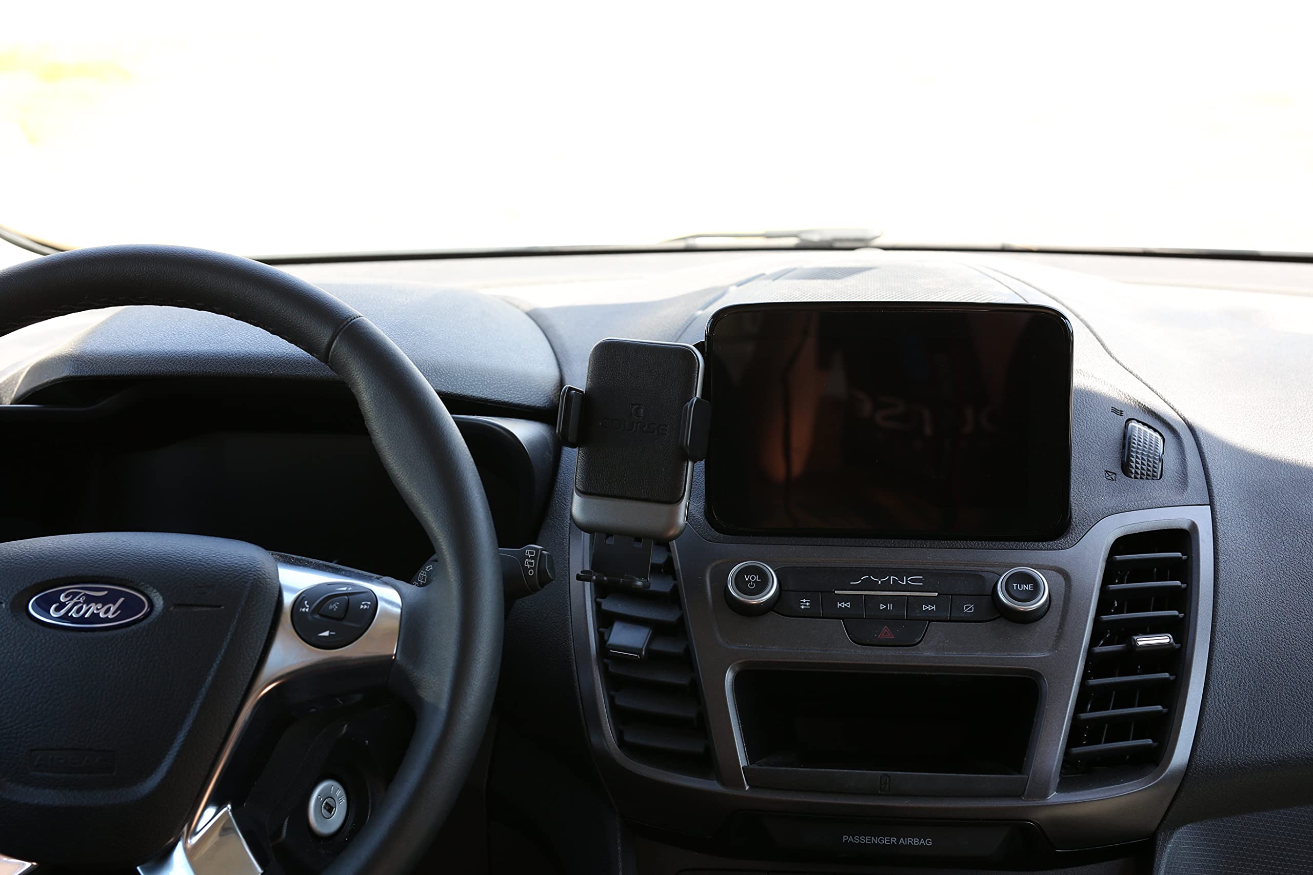 Course Motorsports DirectFit Automatic Gripping Wireless Charger & Phone Holder for Honda Civic (2016-2021) - Black Car Mount for Safe Driving & Hands-Free Charging