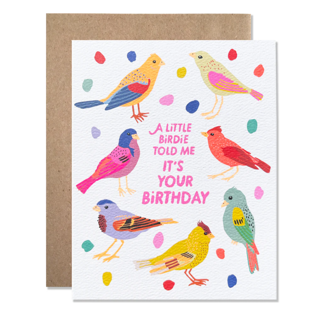 Birthday Birdies Greeting Card - Handmade by Hartland Cards - Perfect for Birthday Wishes & Celebrations