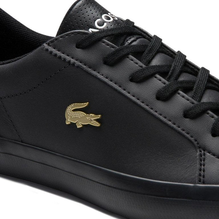Lacoste Lerond 0120 Black Gold Sneakers - Men's Casual Shoes for Walking, Running & Everyday Wear | Stylish & Comfortable Footwear for Work, Travel & Outdoor Activities