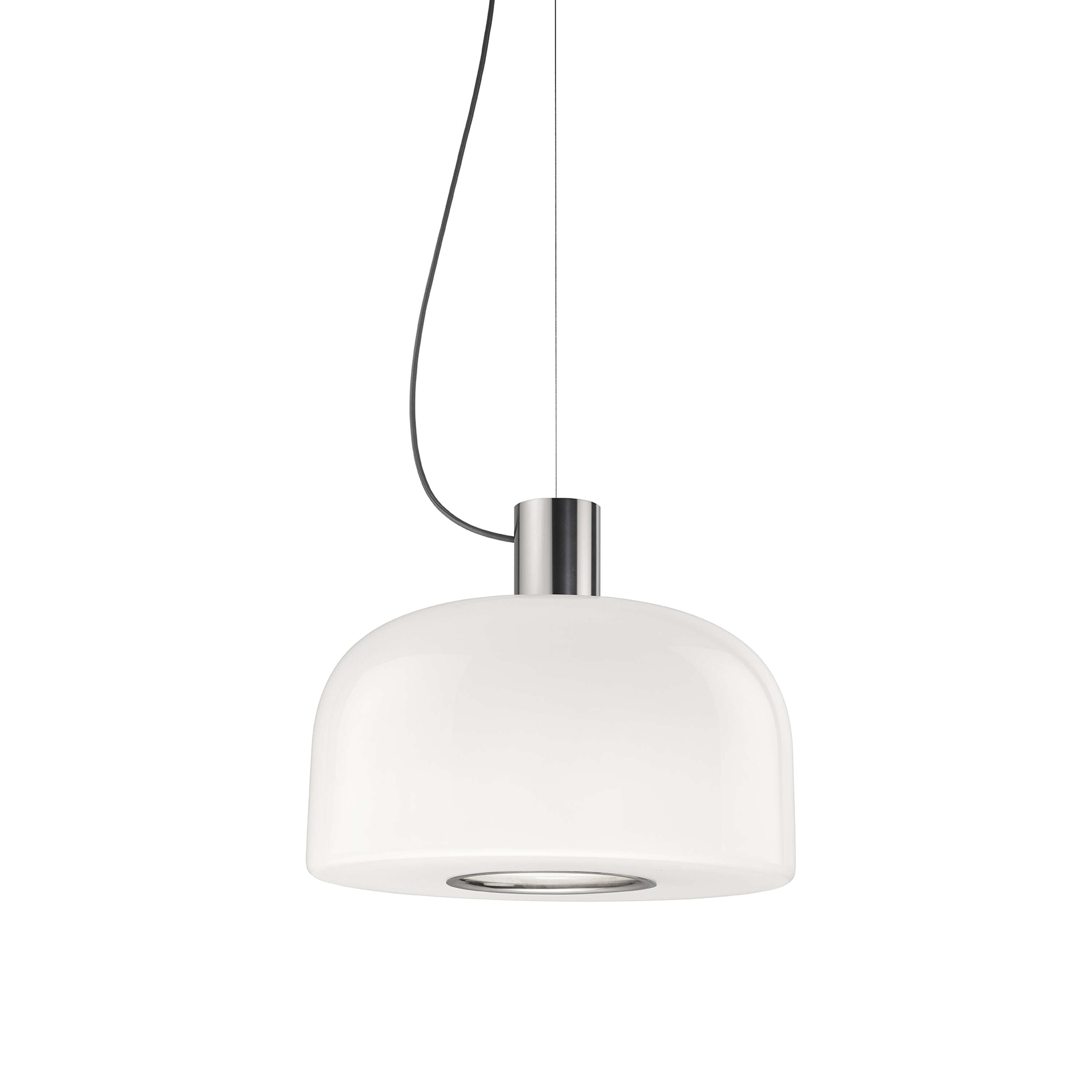 Bellhop Glass S2 Suspension Lamp - Modern Pendant Lighting for Kitchen Island, Dining Room & Bedroom - Industrial Style Hanging Light Fixture with Clear Glass Shade