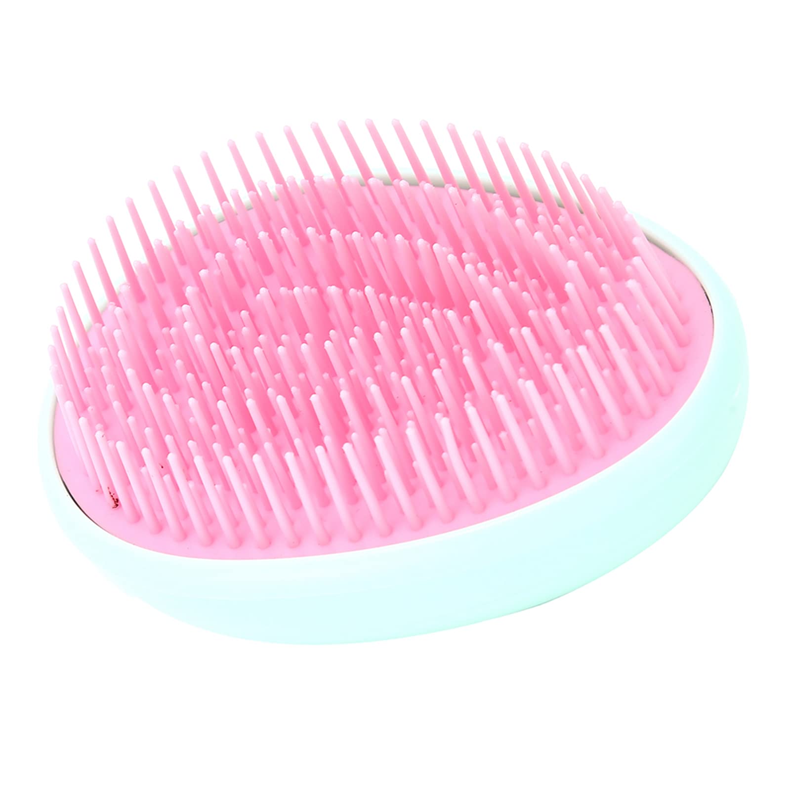 Egg Shape Hair Brush - Soft Silicone Scalp Massager & Comfortable Hair Comb for Stress Relief, Portable Mini Brush for Home, Office & Salon Use - Perfect for Relaxation, Travel & Daily Hair Care