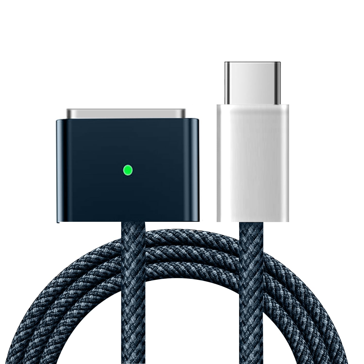 140W USB-C to Magnetic 3-in-1 Charging Cable for MacBook Pro/Air (2021-2023 M1/M2 Chip) - 6.6ft Fast Charging & Data Sync - Perfect for Home, Office & Travel Use
