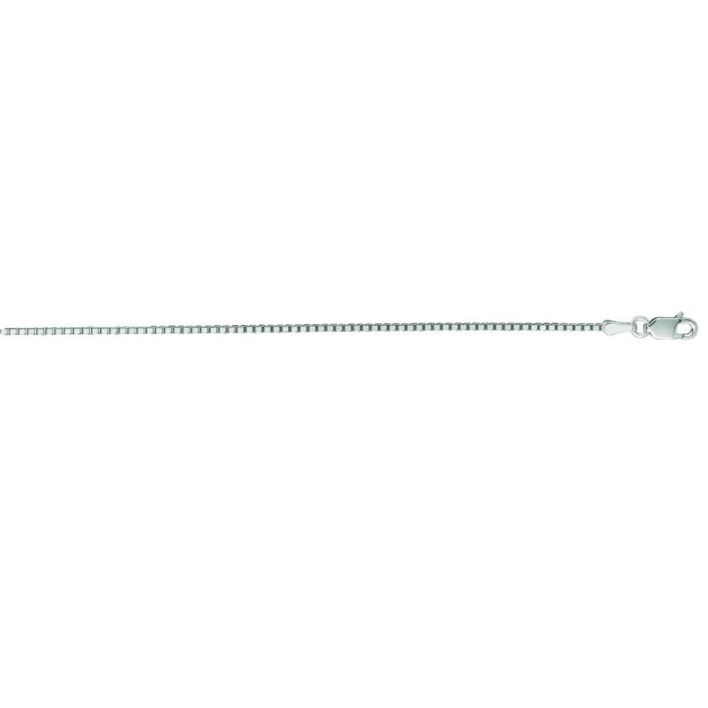 14K Gold 1.1mm Classic Box Chain Necklace for Women - Dainty & Elegant Jewelry for Everyday Wear, Gift Giving & Special Occasions