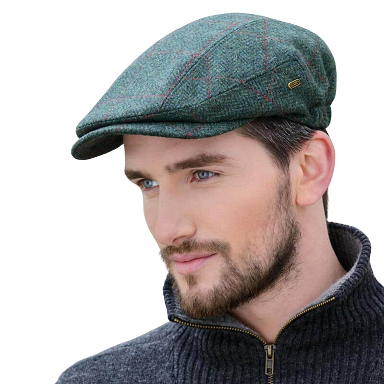 Authentic Irish Wool Kerry Cap by Mucros Weavers - Handmade in Ireland for Men & Women - Perfect for Hiking, Travel & Cold Weather Protection