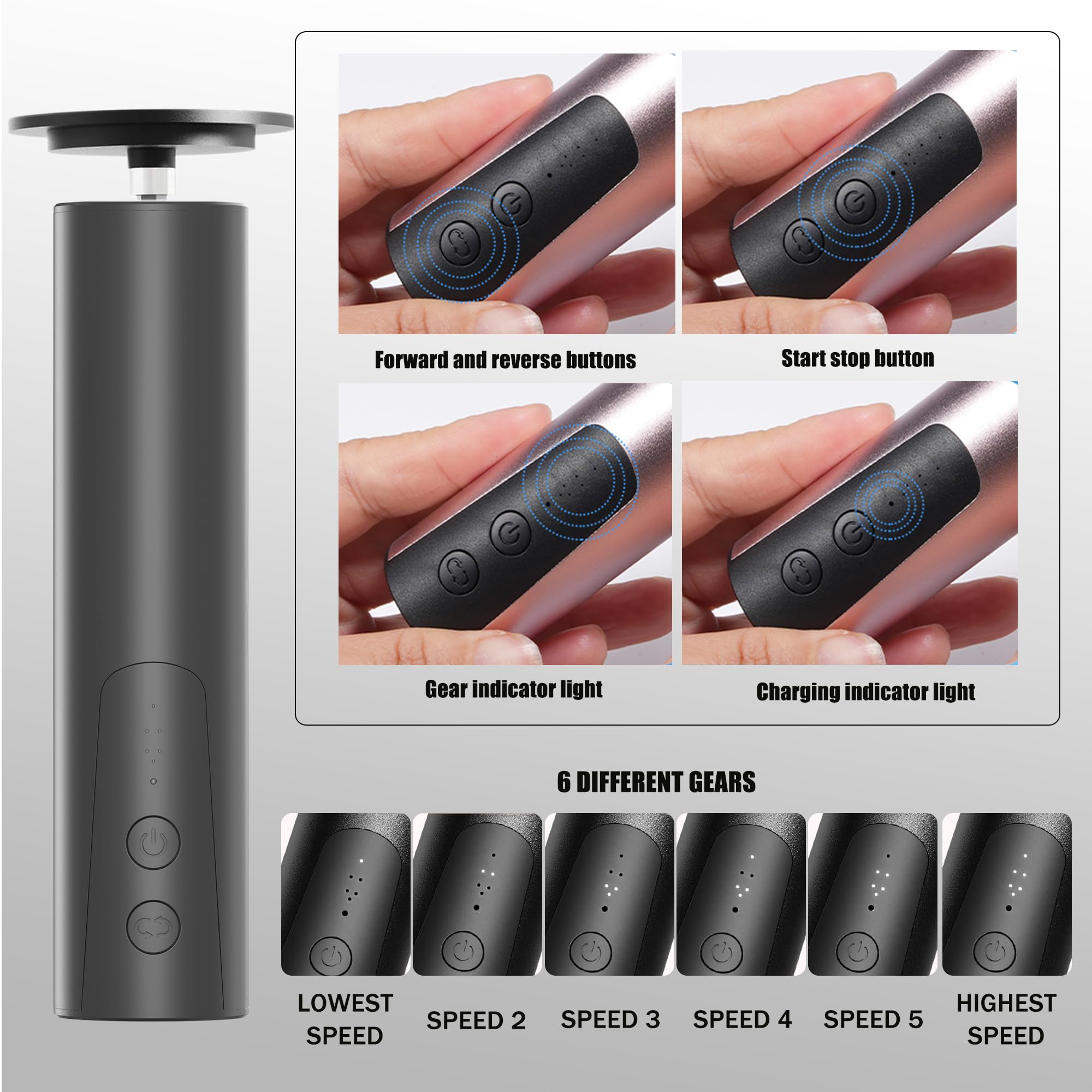 Rechargeable Electric Foot Callus Remover - Professional Pedicure Tool for Cracked Heels & Calloused Feet - Electric Foot File & Heel Scraper - Painless Dead Skin Removal - Perfect for Home Spa & DIY Foot Care (Black)