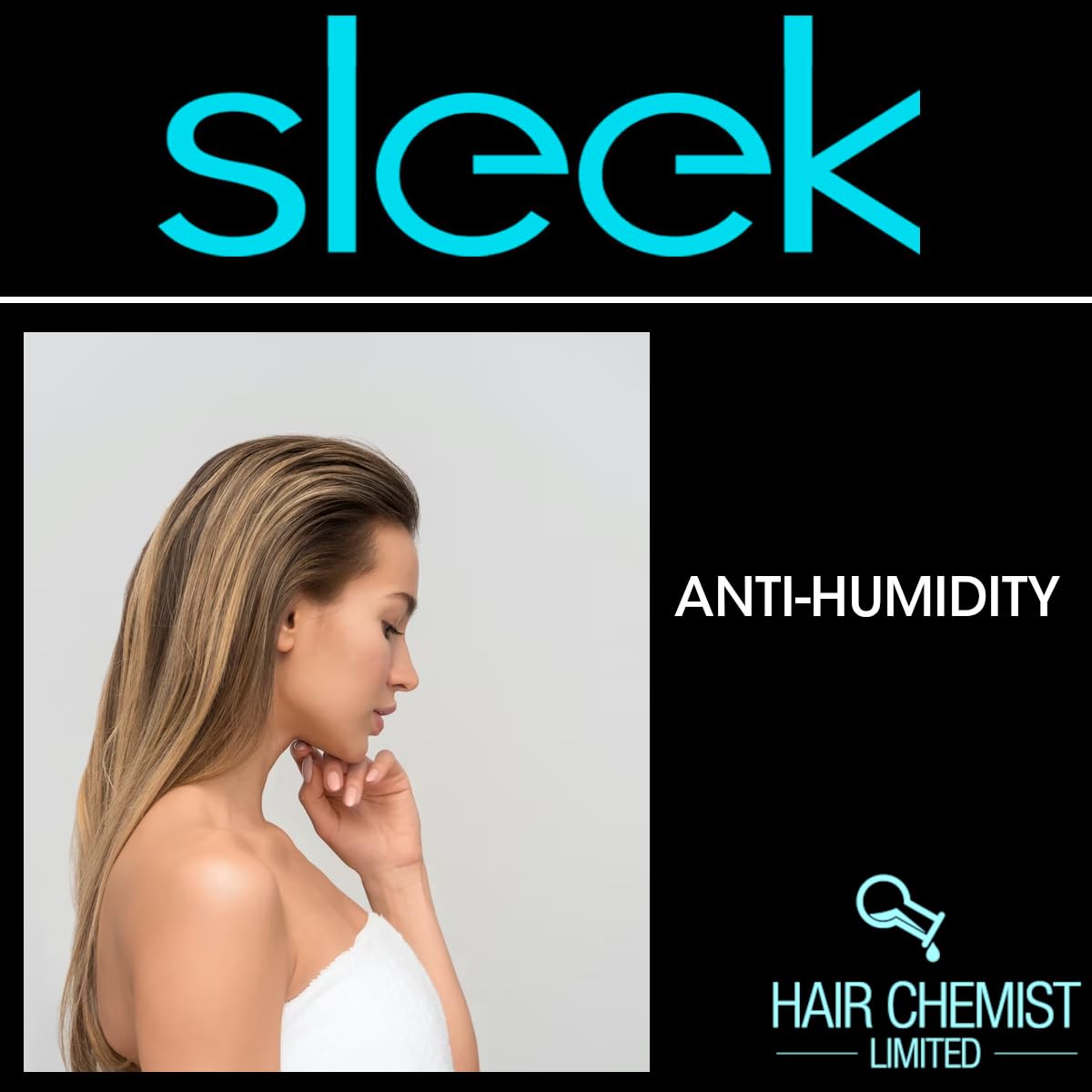 Hair Chemist SLEEK Anti Humidity Shampoo 8 oz - Frizz Control & Smoothing Shampoo for Silky Straight Hair | Hydrating & Anti-Frizz Formula for Daily Use at Home or Salon
