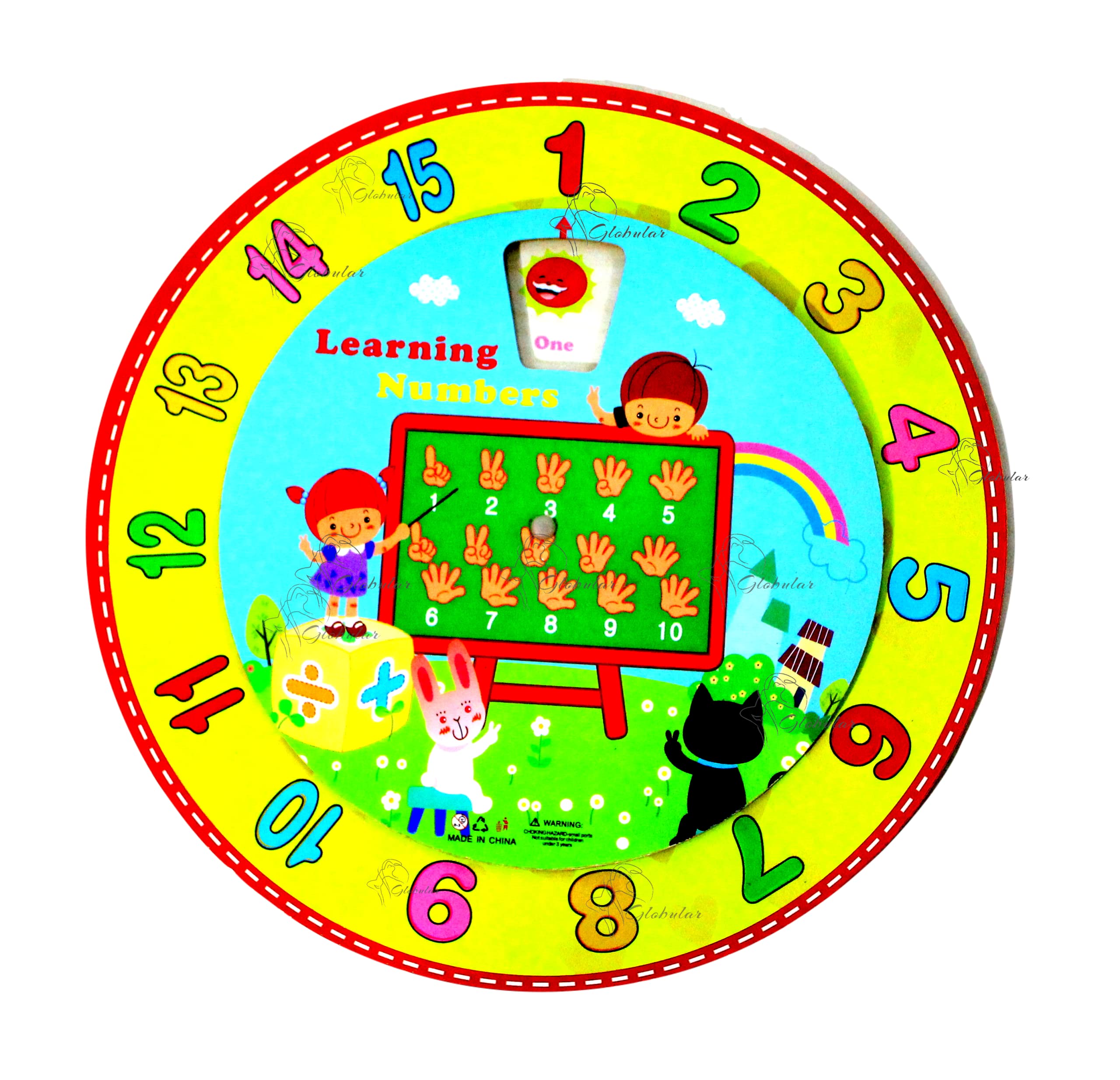 Educational Wooden Number Puzzles for Kids 1-15 | Round Counting Toys for Toddlers Ages 3-5 | Montessori Math Learning Board Set for Preschool & Homeschool Classroom Use