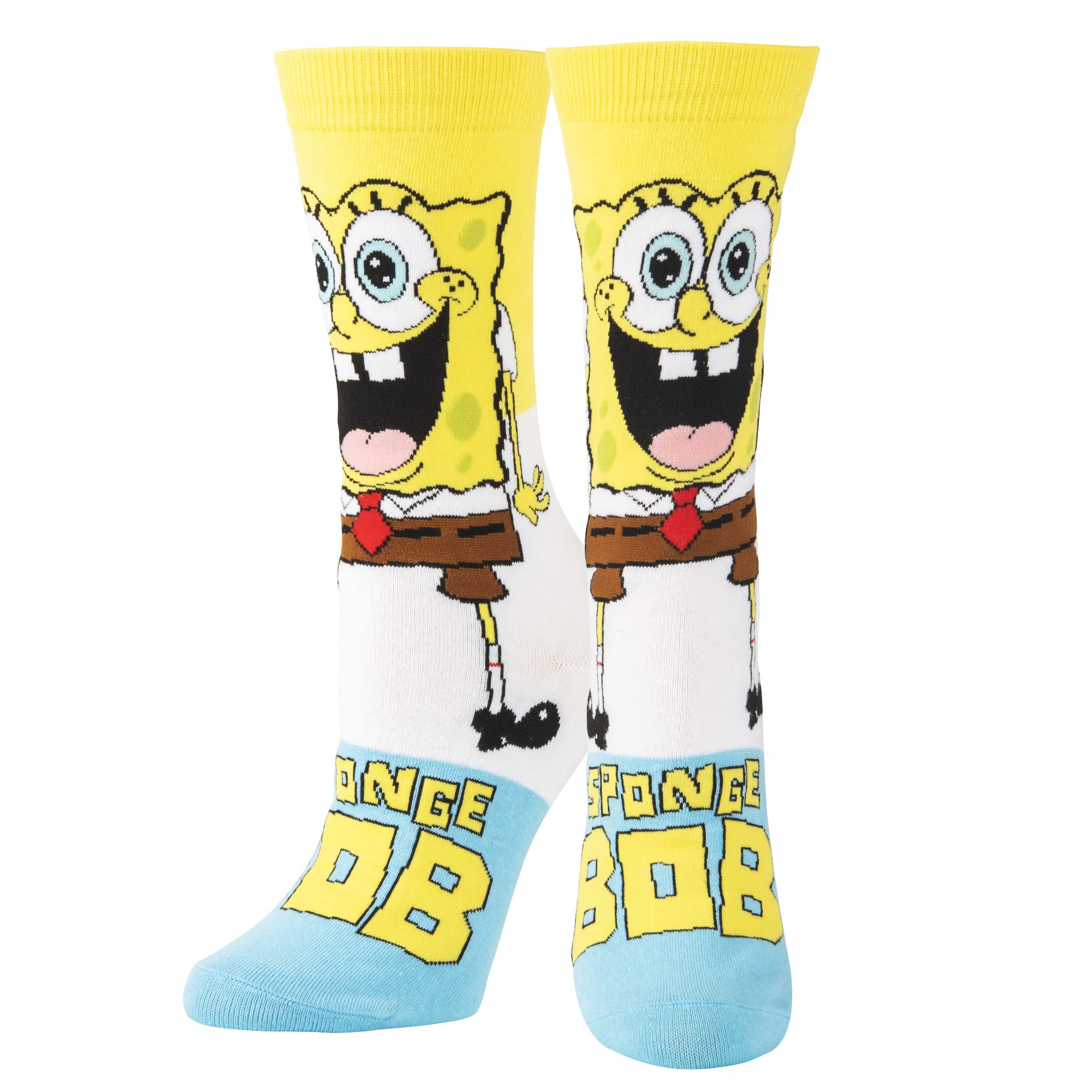 Odd Sox Nickelodeon SpongeBob Cartoon Socks Gift Box Set - 8 Pairs of Fun Colorful Ankle Socks for Men & Women | Perfect for Cosplay, Gifts, and SpongeBob Fans
