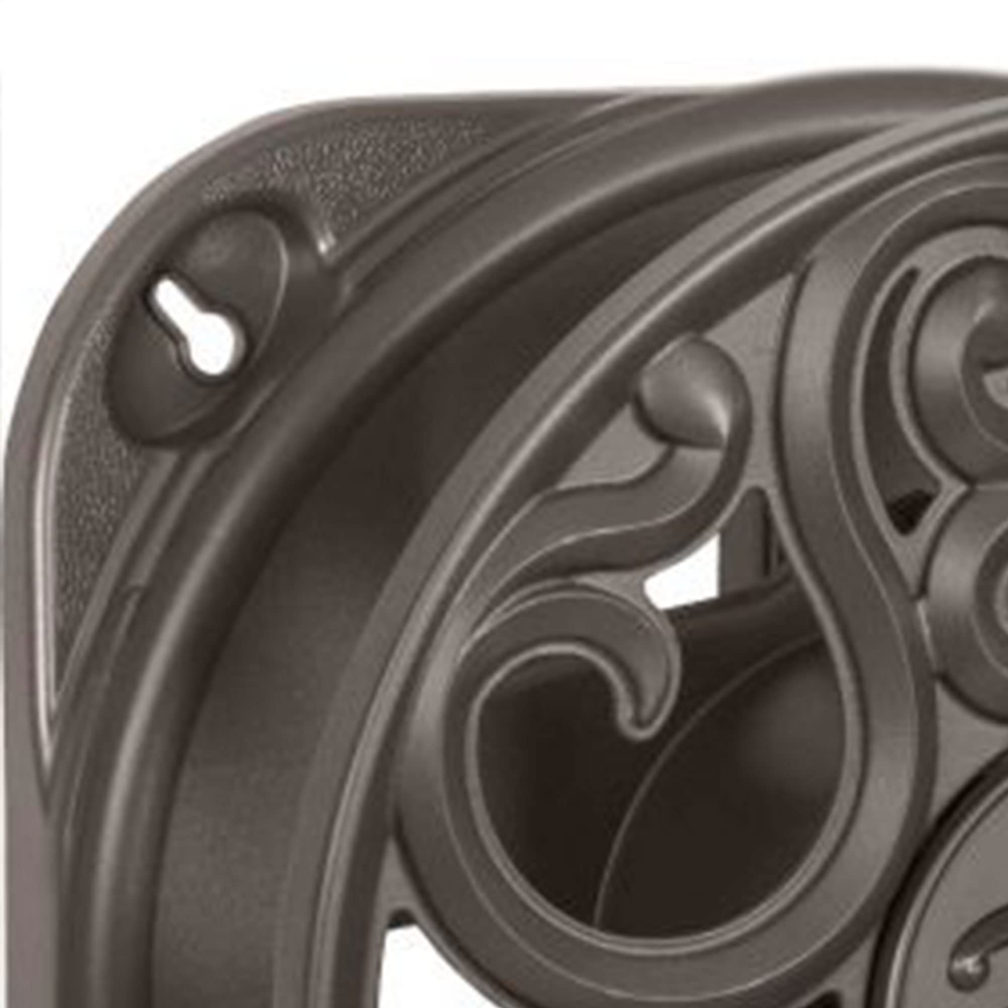 Suncast Bronze Wall Mount Hose Reel 60ft - Outdoor Garden Watering Storage