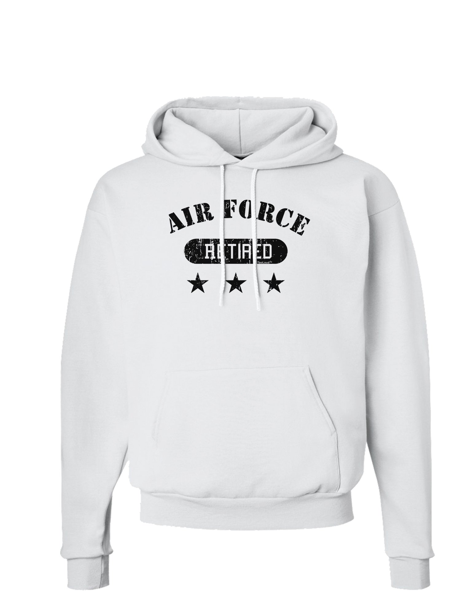 TOOLOUD Retired Air Force Hoodie Sweatshirt - Comfortable Military Apparel for Men & Women - Perfect for Veterans Day, Casual Wear & Outdoor Activities