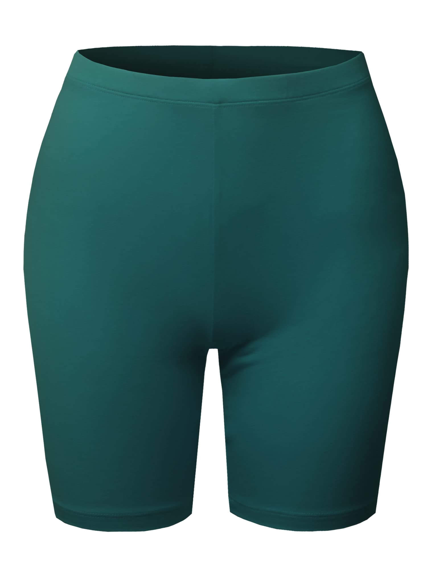 Emma Women's Essential Active Daily Cotton Mid Rise Biker Shorts - Comfortable Workout & Lounge Shorts for Yoga, Running, Gym, and Casual Wear