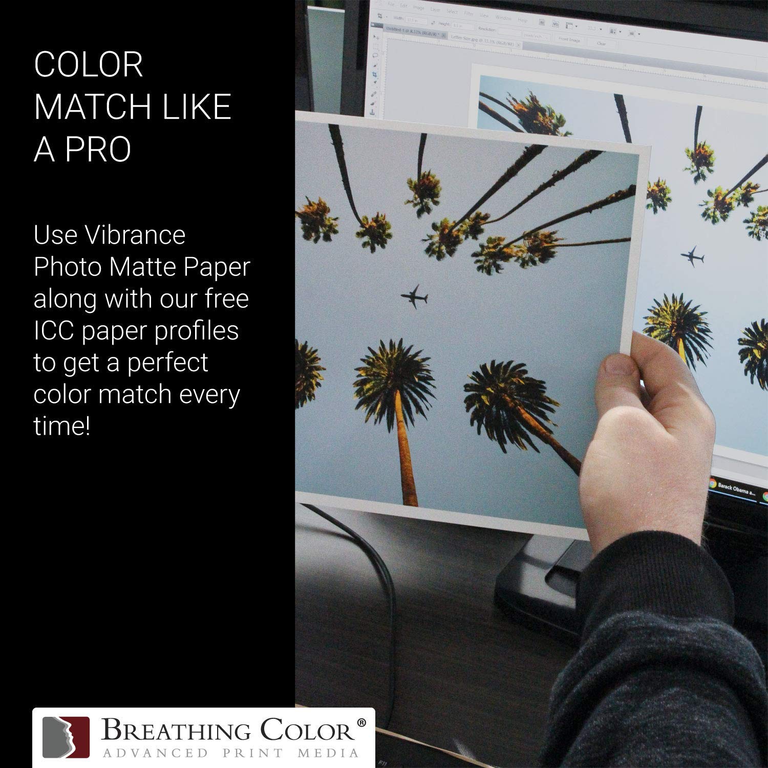 Vibrance Matte Photo Printer Paper - 12 mil 230 gsm Premium Matte Photo Paper Sheets (5x7 inches, 100 Sheets) - Compatible with Epson, Canon, HP & All Inkjet Printers - Perfect for Professional Photography, Scrapbooking & Home Decor