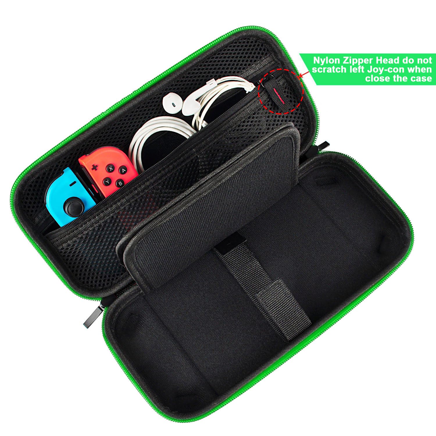 Premium Nintendo Switch & Switch OLED Carrying Case - Hard Shell Travel Pouch with 20 Game Cartridge Slots | Protective Storage for Console & Accessories | Perfect for Travel, Commuting & Gaming On-The-Go