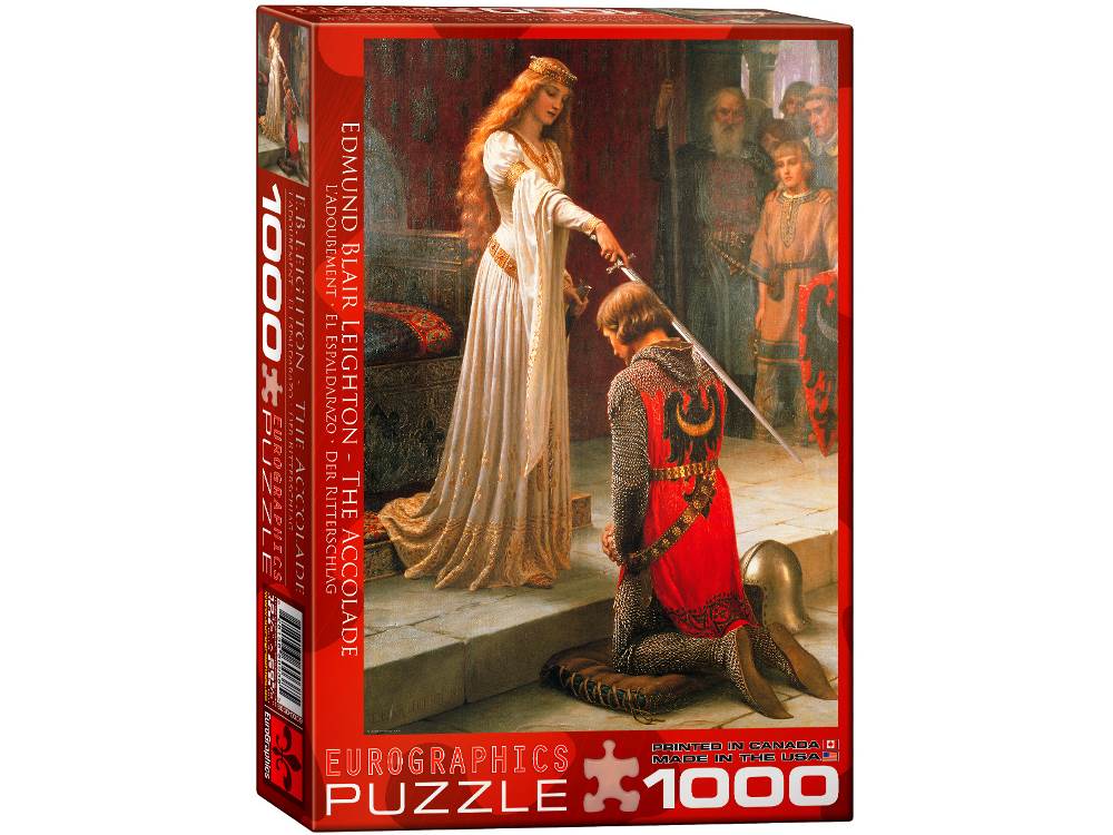 Eurographics 1000-Piece Jigsaw Puzzle - The Accolade by Lord Frederic Leighton | Medieval Knight Art Puzzle for Adults & Teens | Perfect for Relaxation, Home Decor & Family Game Night