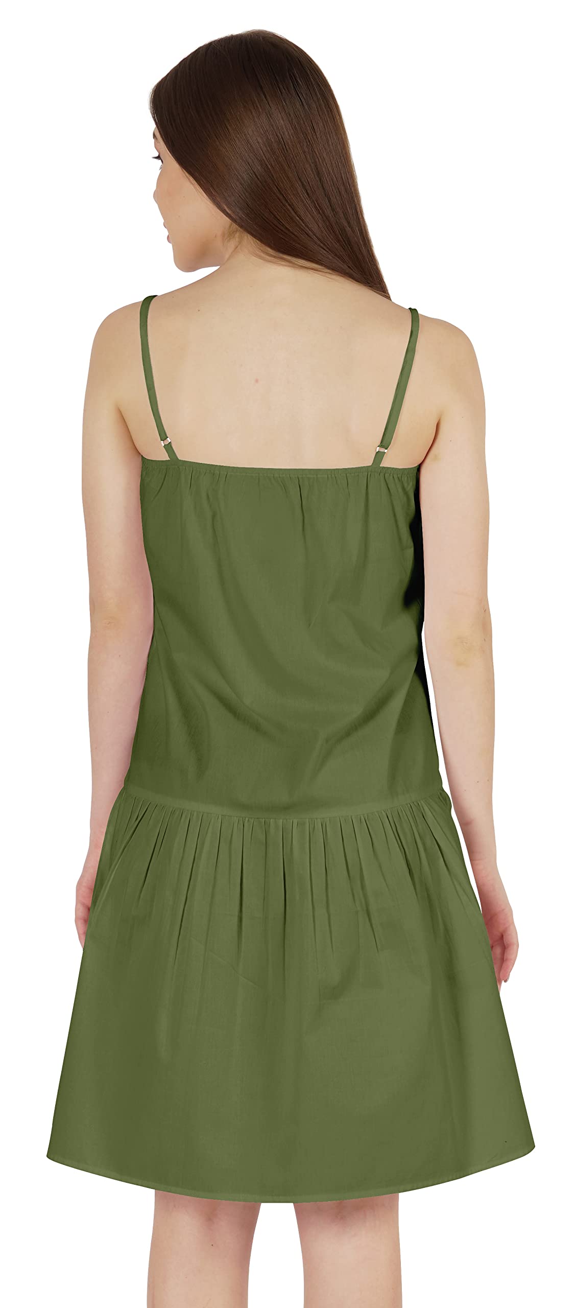 Inkmeso Women's Sexy Summer Midi Dress - Adjustable Spaghetti Strap Short Beach Dress for Vacation, Pool Party & Date Night