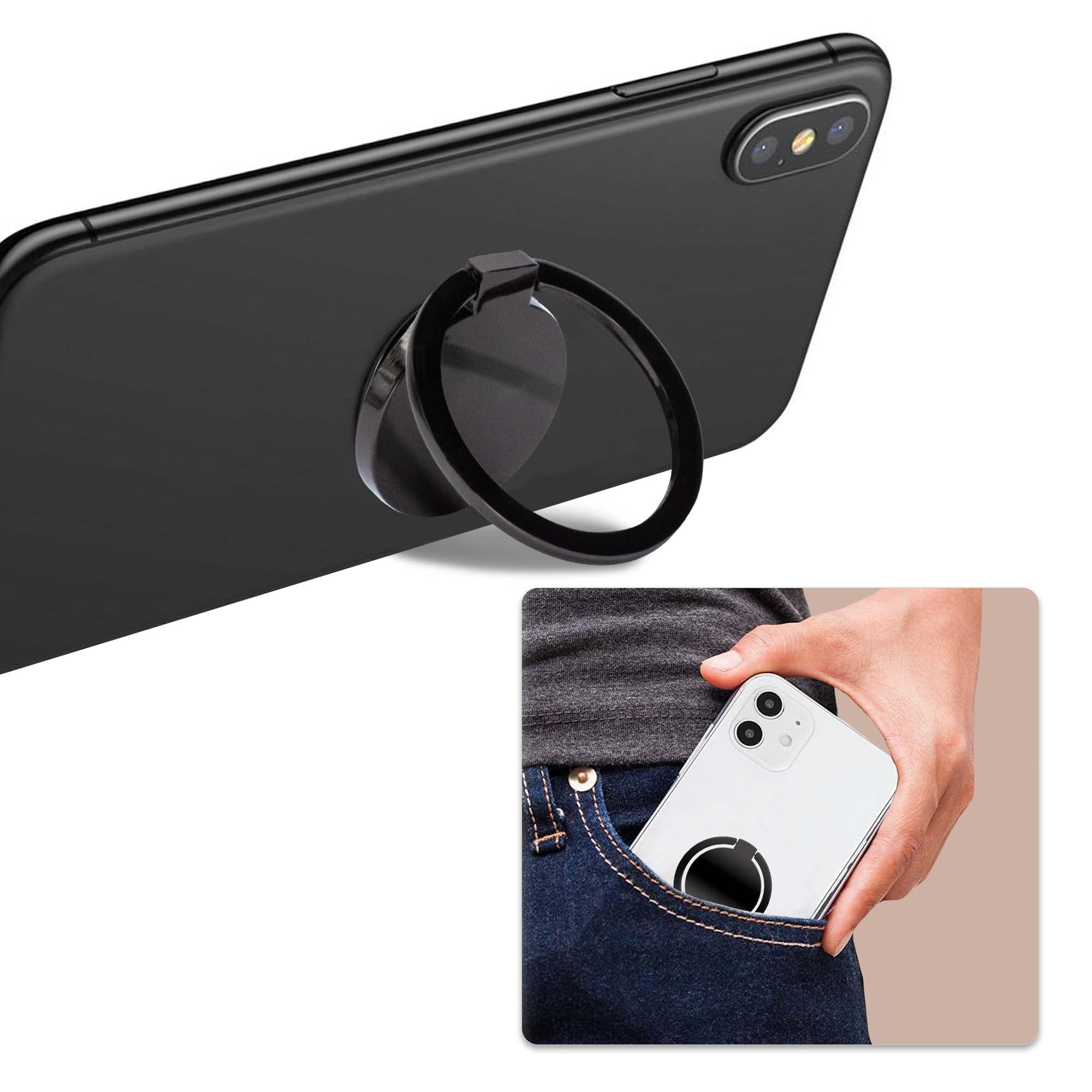 360° Rotating Phone Grip Ring Holder for iPhone & Samsung - Perfect for Selfies & Videos