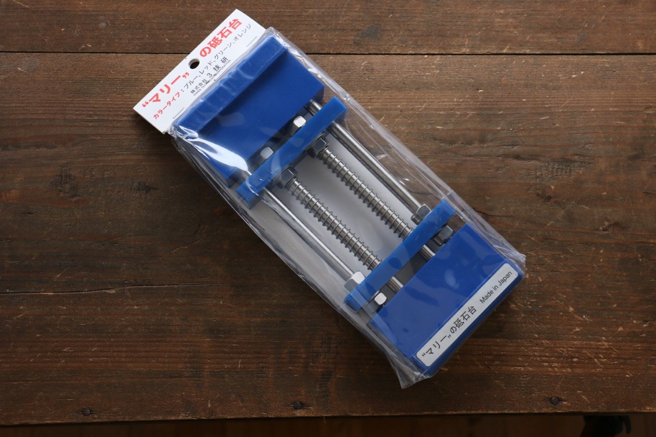 Premium Marry Blue Sharpening Stone Holder - 210mm x 80mm x 30mm - Non-Slip Base for Knives & Tools - Perfect for Kitchen, Workshop & Outdoor Use