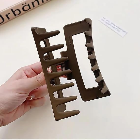 RUBELA Matte Claw Hair Clips for Women & Girls - Durable Hair Accessories for Daily Styling