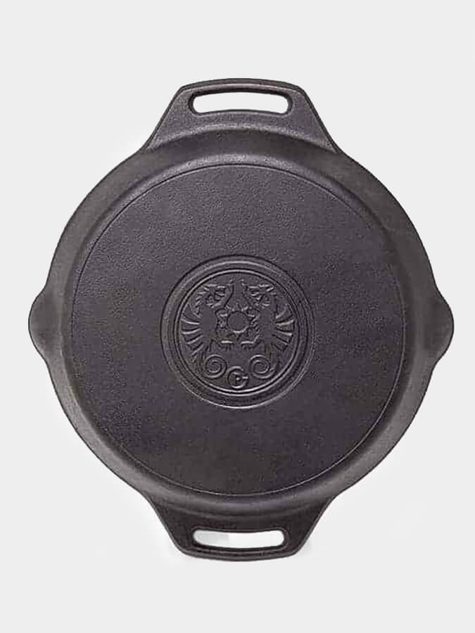 Petromax Cast Iron Fire Skillet with Dual Handles - Perfect for Camping, Outdoor Cooking & Grilling Over Open Flame