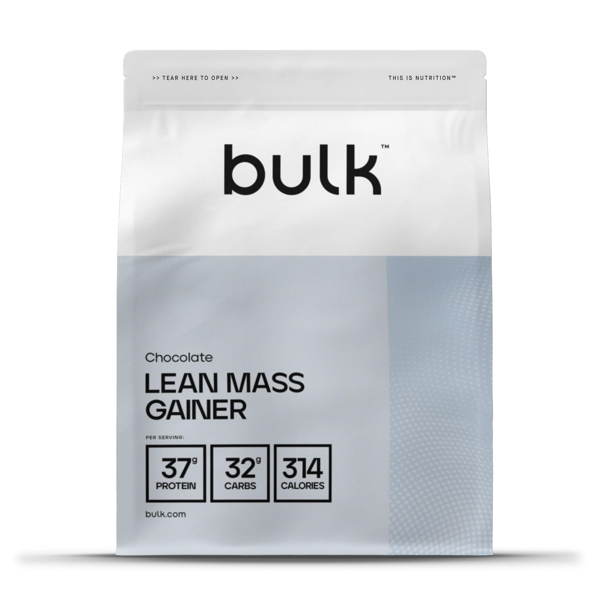 Bulk Lean Mass Gainer Protein Shake - Chocolate Flavor 1kg (Packaging May Vary) | Muscle Building & Post-Workout Recovery Supplement for Athletes & Bodybuilders