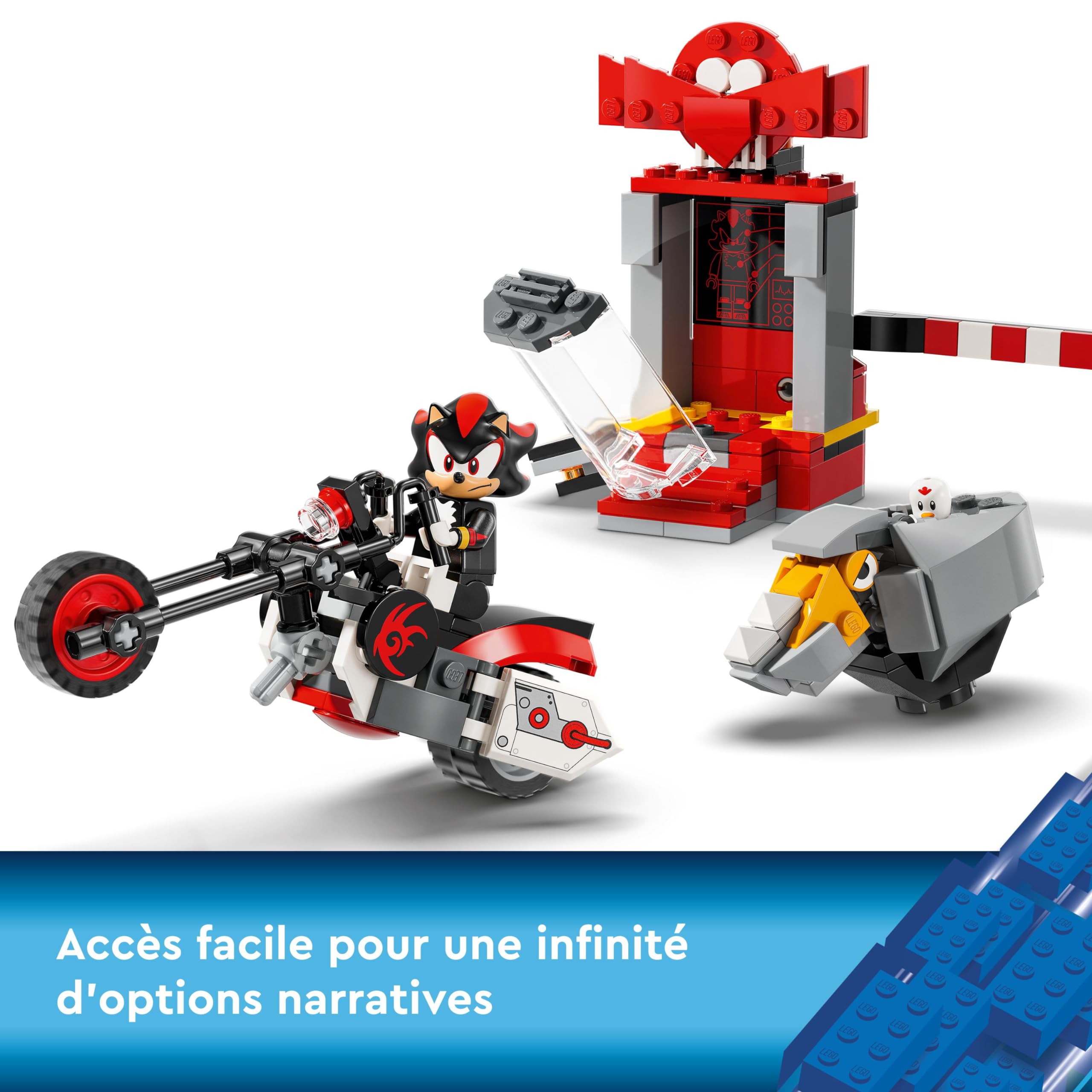 LEGO 76995 Sonic the Hedgehog Shadow's Escape Building Set - Motorcycle Toy with Sonic Game Character Figures - Perfect Gift for Gamers, Boys & Girls Ages 8+ - Great for Playtime, Collecting & Sonic Themed Birthday Parties