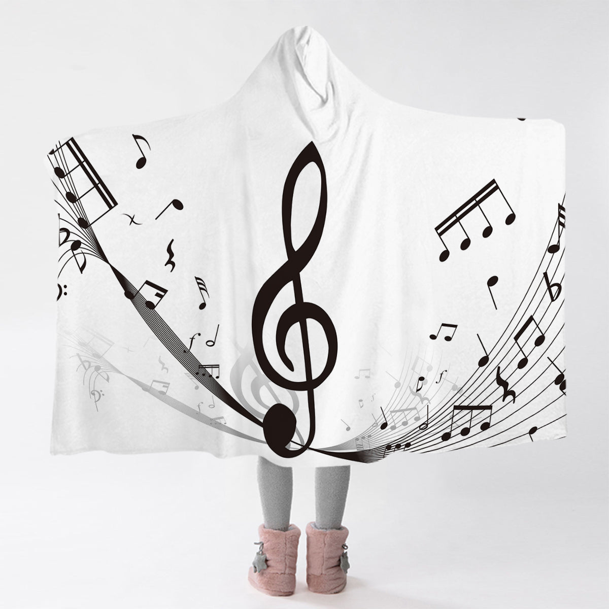 Soft & Warm Hooded Blanket for Music Lovers - Perfect for Cozy Evenings, Netflix Binges & Relaxation