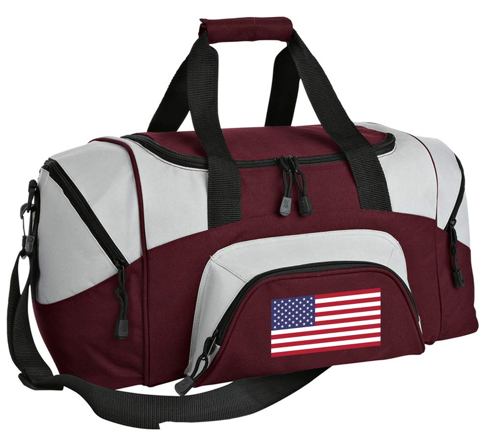 Premium Small USA Flag Gym Bag - Durable American Flag Travel Duffel for Workouts, Sports & Travel | Perfect for Gym, Beach & Weekend Getaways