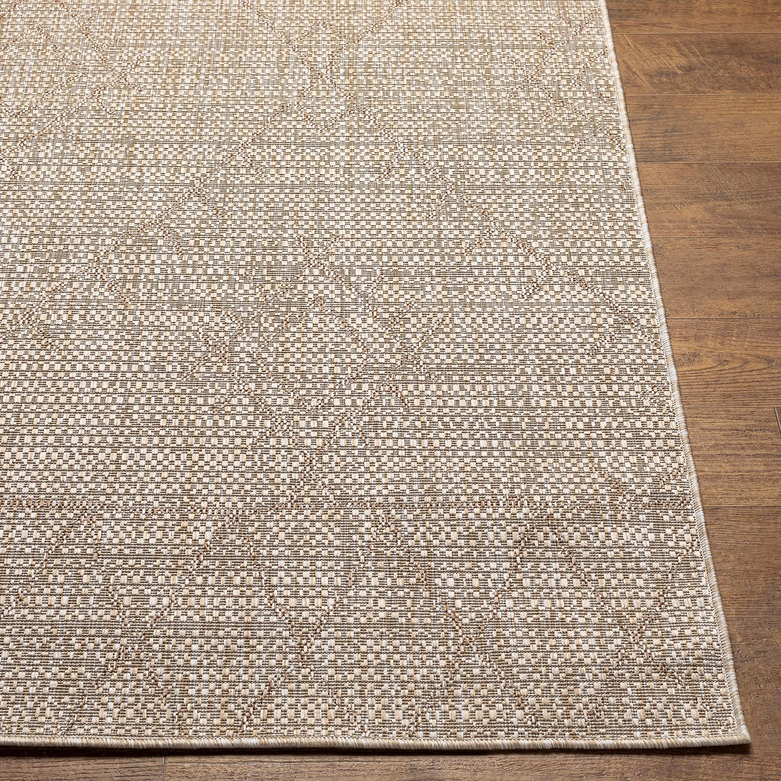 Hauteloom Orania Soft Indoor Outdoor Area Rug - Ivory & Gray - 7'10