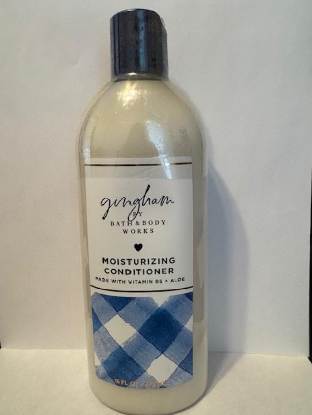 Bath & Body Works Gingham 2-Pack Moisturizing Conditioner - Hydrating Hair Care for Dry & Damaged Hair | Perfect for Daily Use & Salon-Quality Results at Home