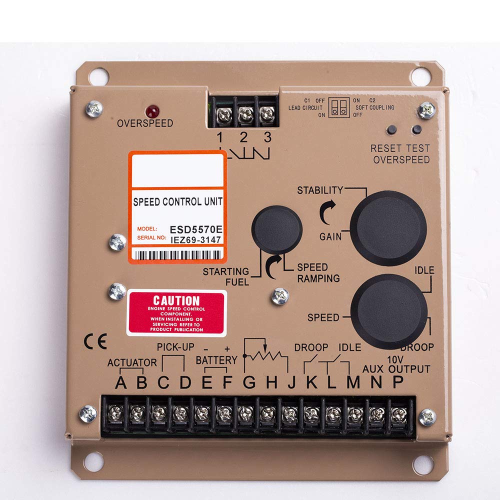 ESD5570E Diesel Generator Speed Control Unit - Engine Governor Controller for Power Backup & Industrial Use