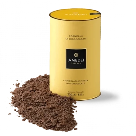 Premium Amedei 62% Dark Chocolate Flakes for Baking & Desserts - Rich Hot Cocoa Mix for Coffee, Dessert Toppings & Gourmet Recipes
