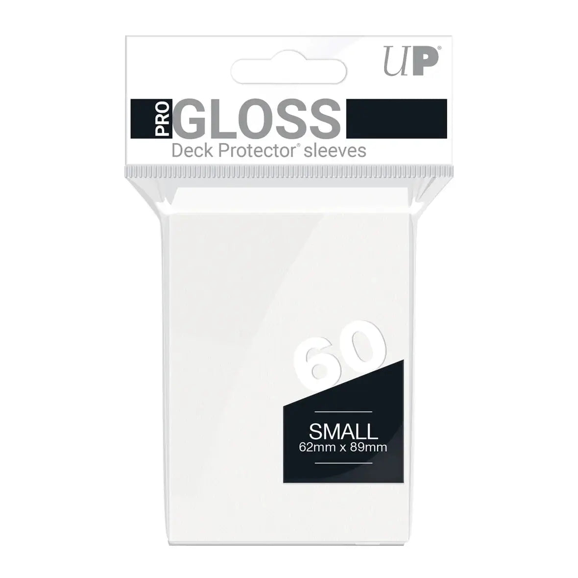 60 Count Pro Gloss White Small Deck Protectors - Premium Playing Card Protectors for Poker, Magic Tricks & Card Collecting (Ideal for Card Games & Storage)