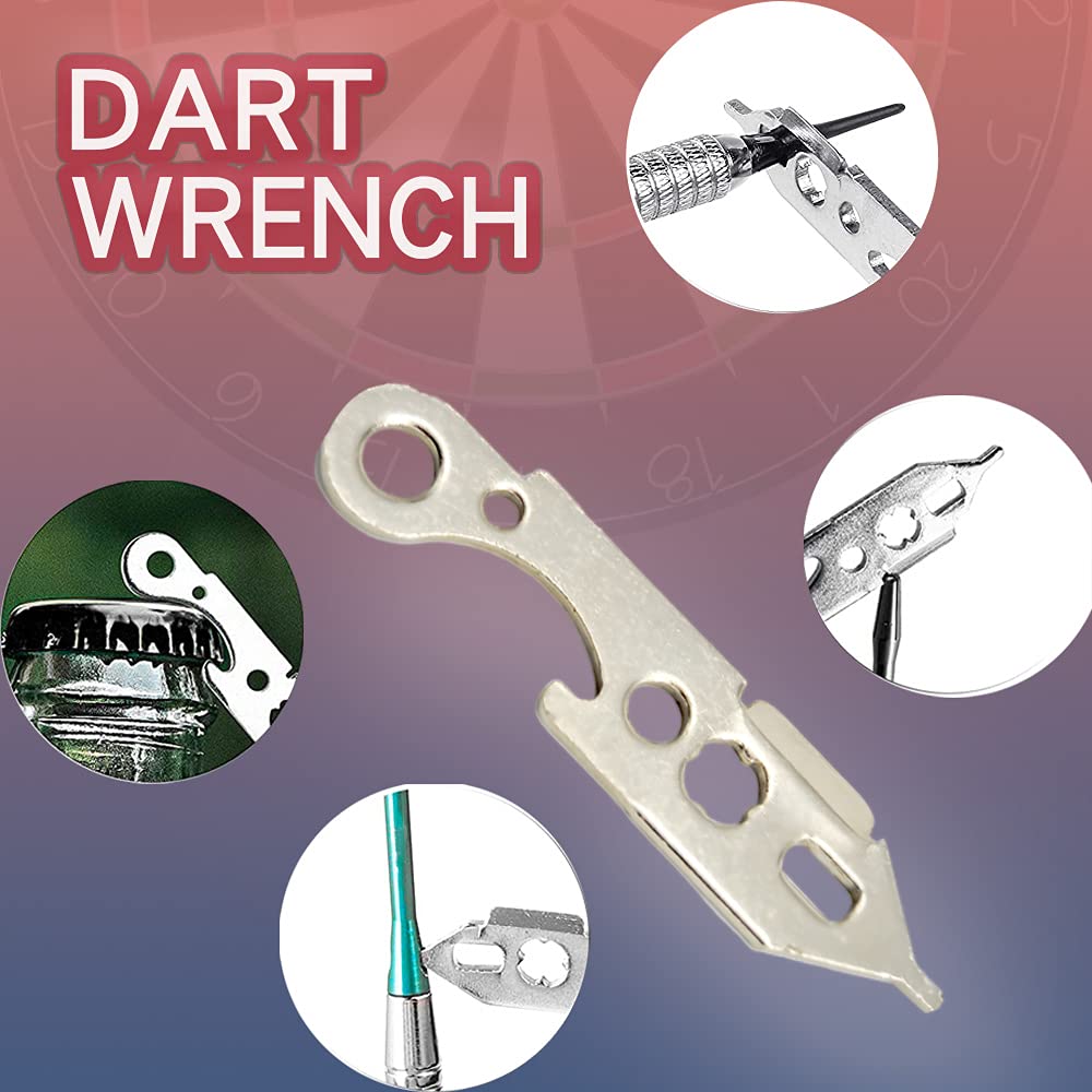 DIMBOI Professional Dart Accessories Kit - Includes Soft Tip & Steel Tip Dart O-Rings, Sharpener, Wrench Tool, Shaft & Point Remover, Flight Hole Punch - Perfect for Home Bars, Game Rooms & Professional Dart Competitions