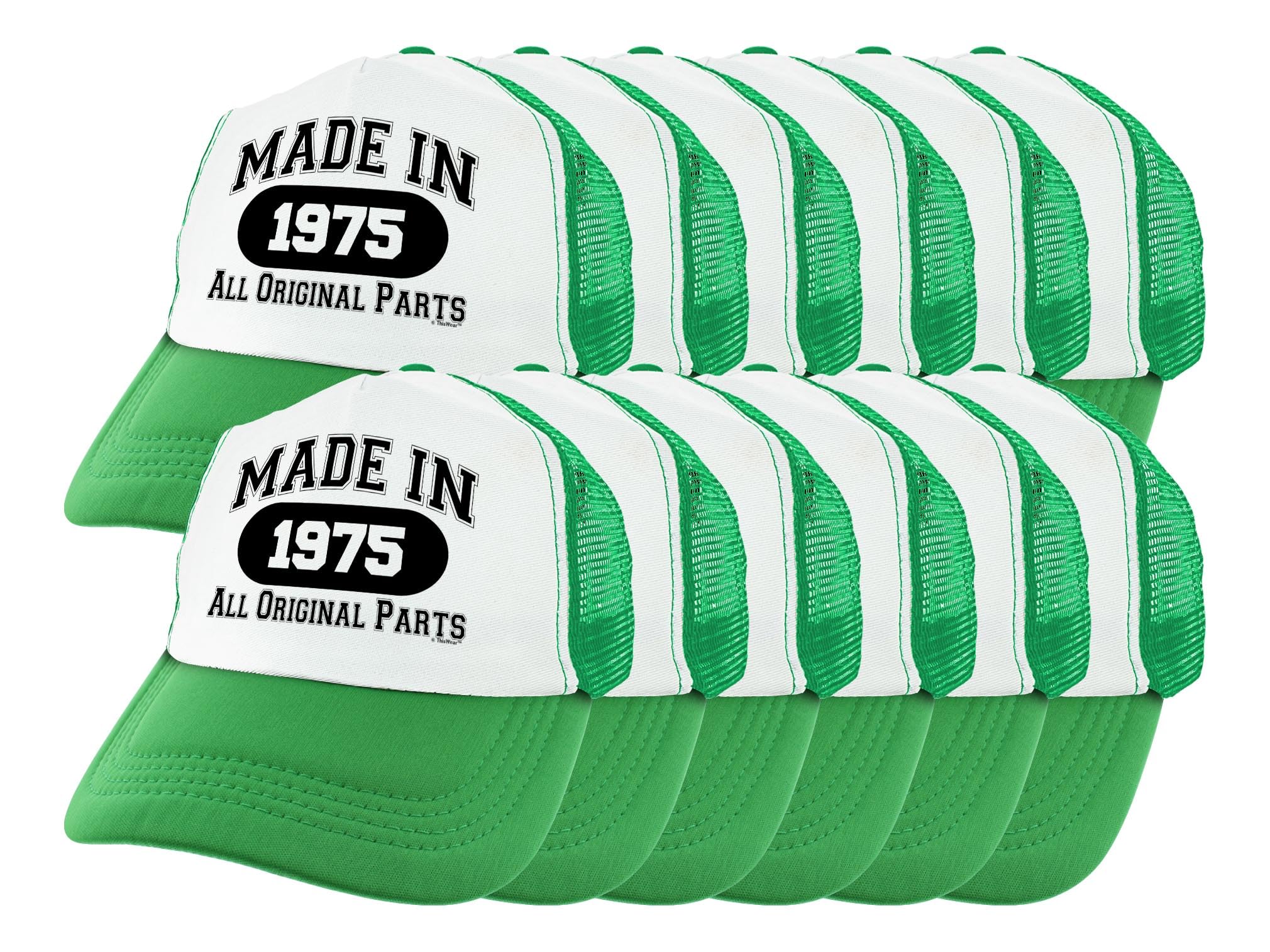 ThisWear 50th Birthday Snapback Trucker Hat - Vintage Milestone Year Celebration Cap for Men & Women - Perfect for Birthday Parties, Anniversaries, and Special Occasions