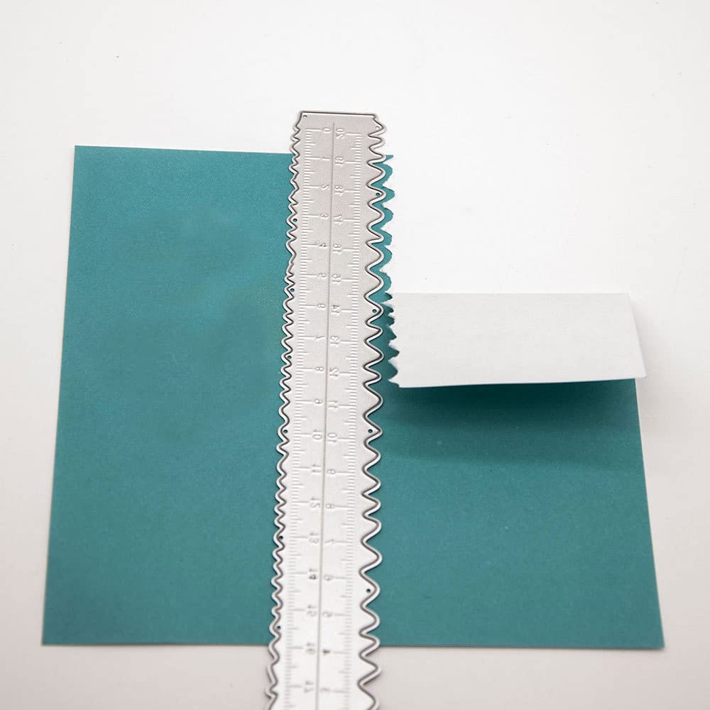 Arbuya 3-Piece Deckle Edge Ruler Set - Paper Cutter & Tearing Tool for Scrapbooking, Card Making & Journaling - Create Vintage & Irregular Paper Edges - Perfect for DIY Crafts, Stationery & Art Projects