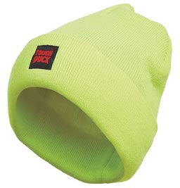 Tough Duck Hi-Viz Green Universal Watch Hat - Pack of 2 | Durable Work Hat for Construction, Safety & Outdoor Activities