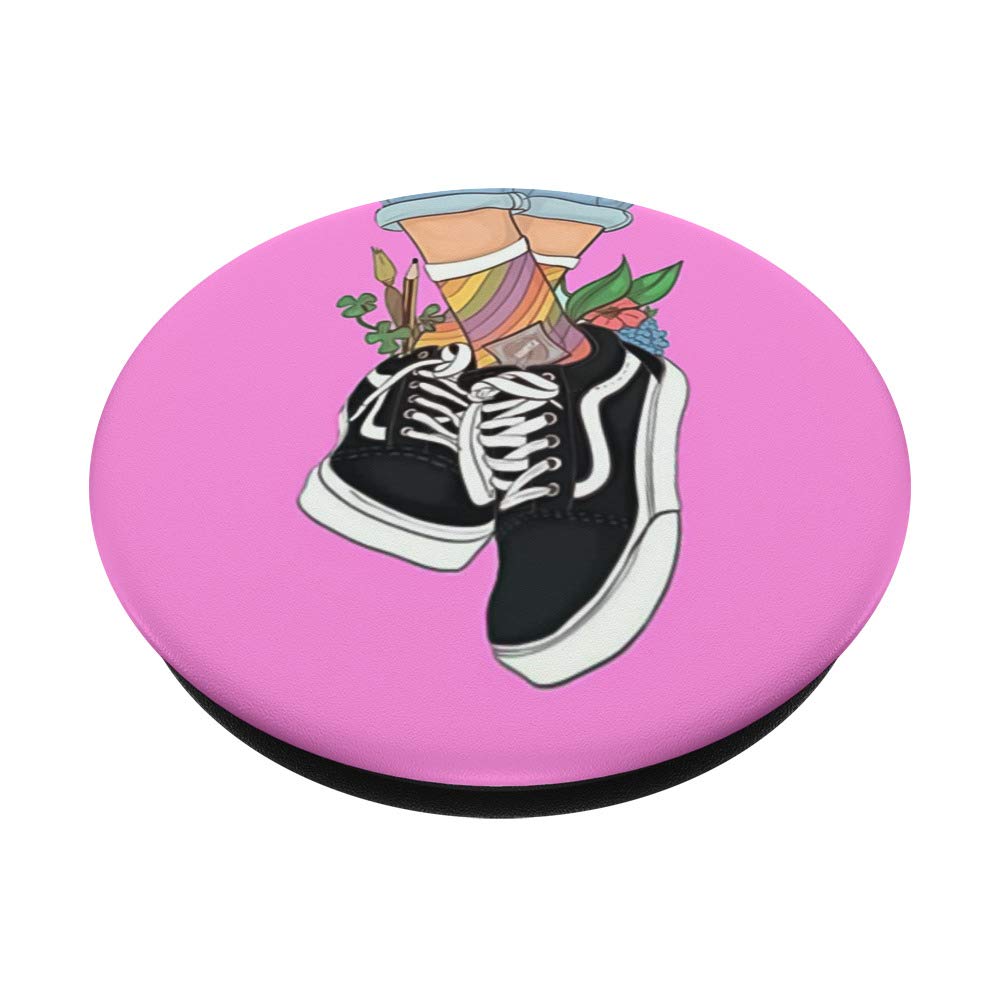 Feets PopSockets Phone Stand Holder - Expandable Grip & Kickstand for Smartphones - Perfect for Watching Videos, Gaming, and Hands-Free Calls (Compatible with iPhone & Android)