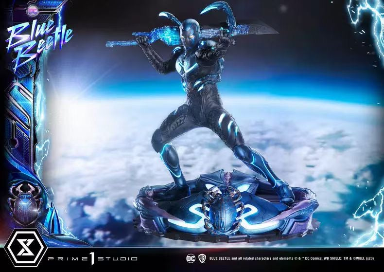 Prime1Studio Blue Beetle Collectible Statue - DC Comics Superhero Figure for Display & Decoration - Perfect for Home, Office & Fan Collections