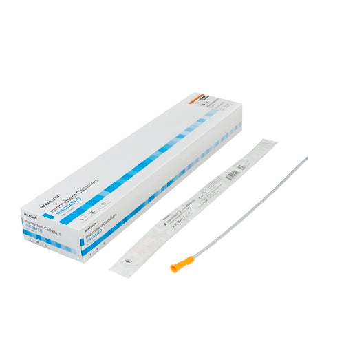 McKesson 16 Inch Uncoated Urethral Catheter Coude Tip - Sterile Medical Catheter for Men & Women - Available in Various Sizes (5/6/8/10/12/14/16/18/20/22/24 Fr) - Ideal for Hospital, Home Care & Urinary Drainage