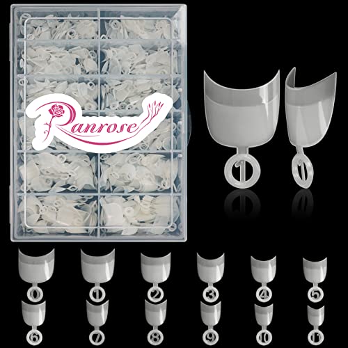 600pcs Natural Short Oval Nail Tips