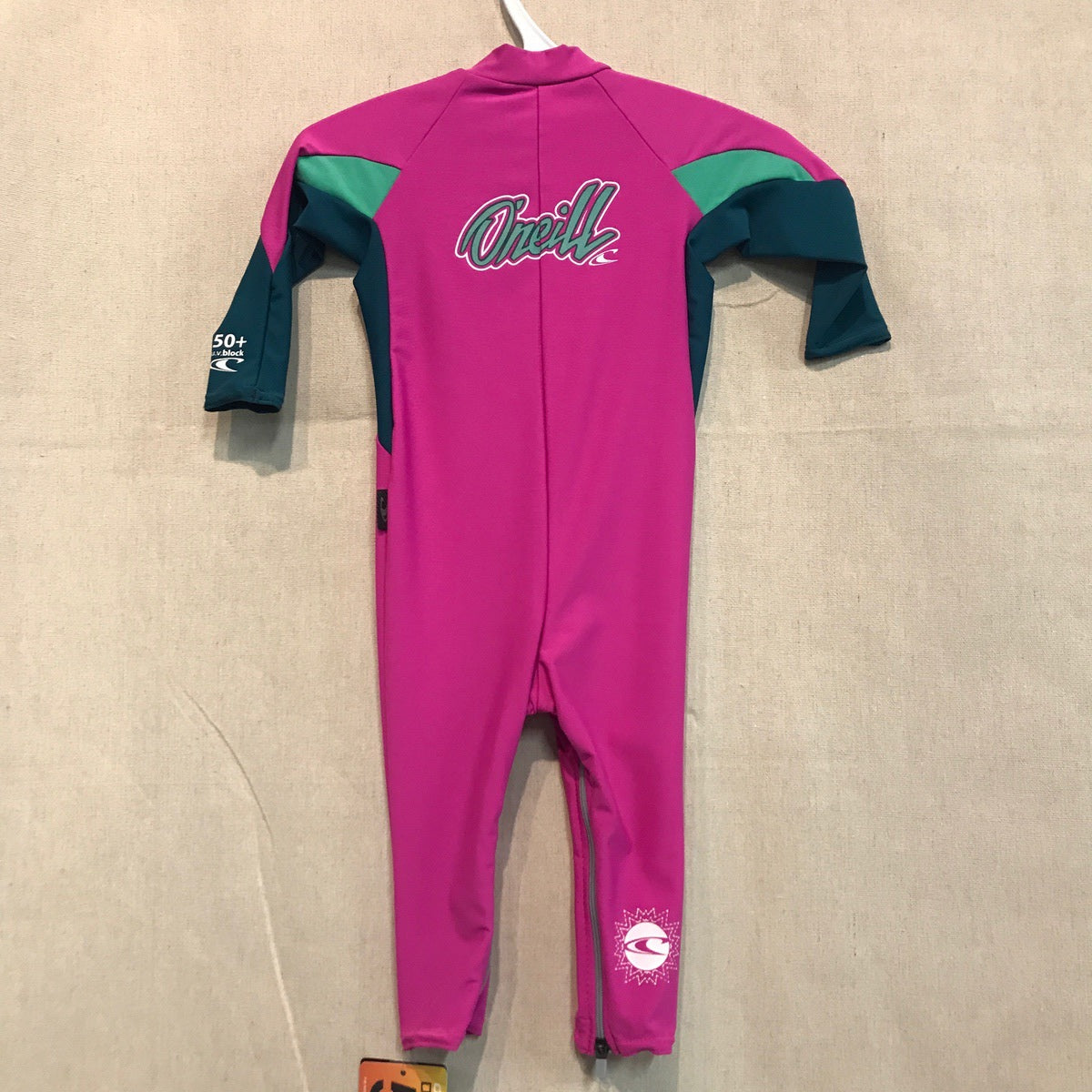 O'Neill O’Zone Full 4309 Infant Rash Guard - BT4 Berry/Deep Teal/Seaglass - UV Protection Swimwear for Baby Beach & Pool Play